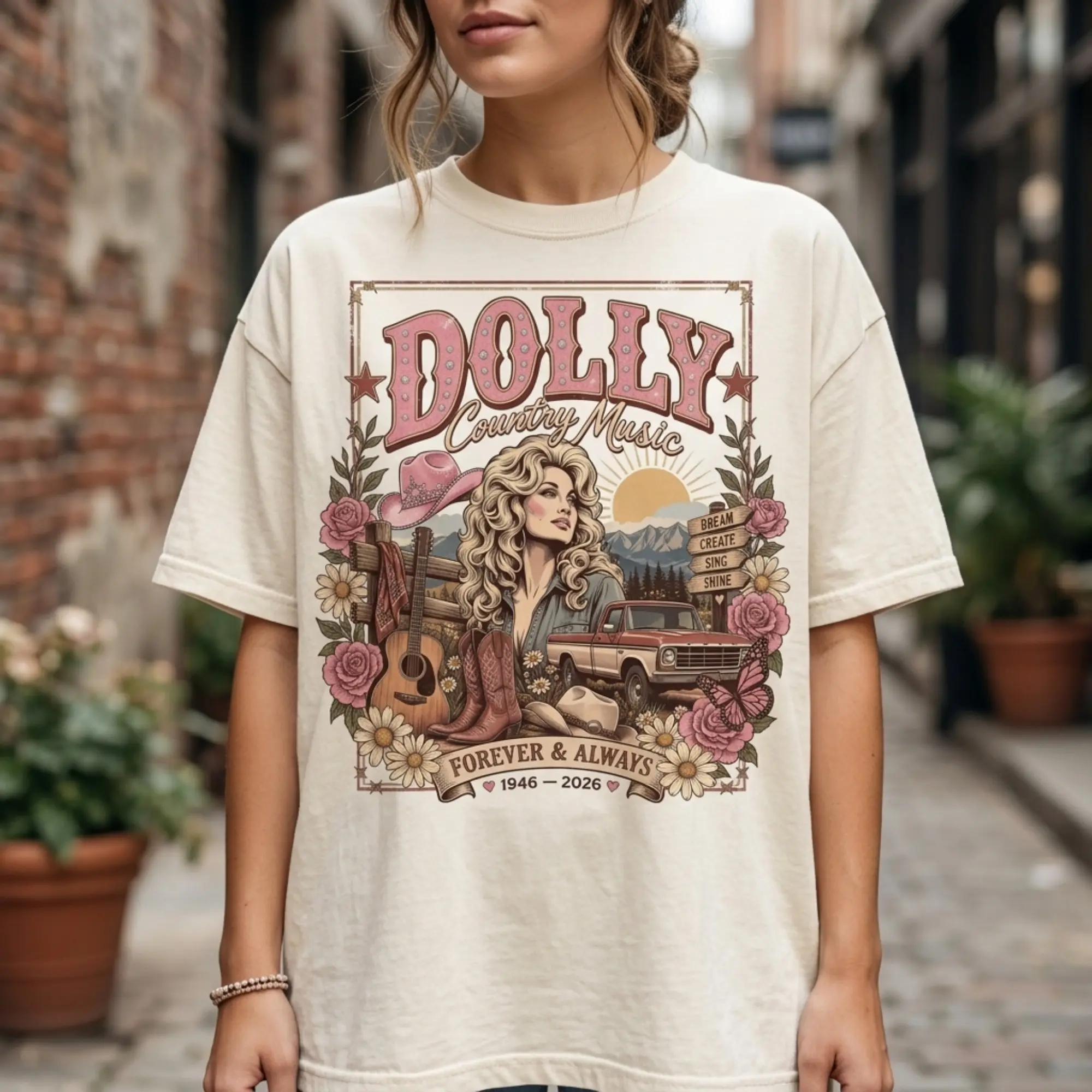 Vintage  T-Shirt 80s Country Music Tee, Classic Western Cowgirl Shirt, Women Short Sleeve