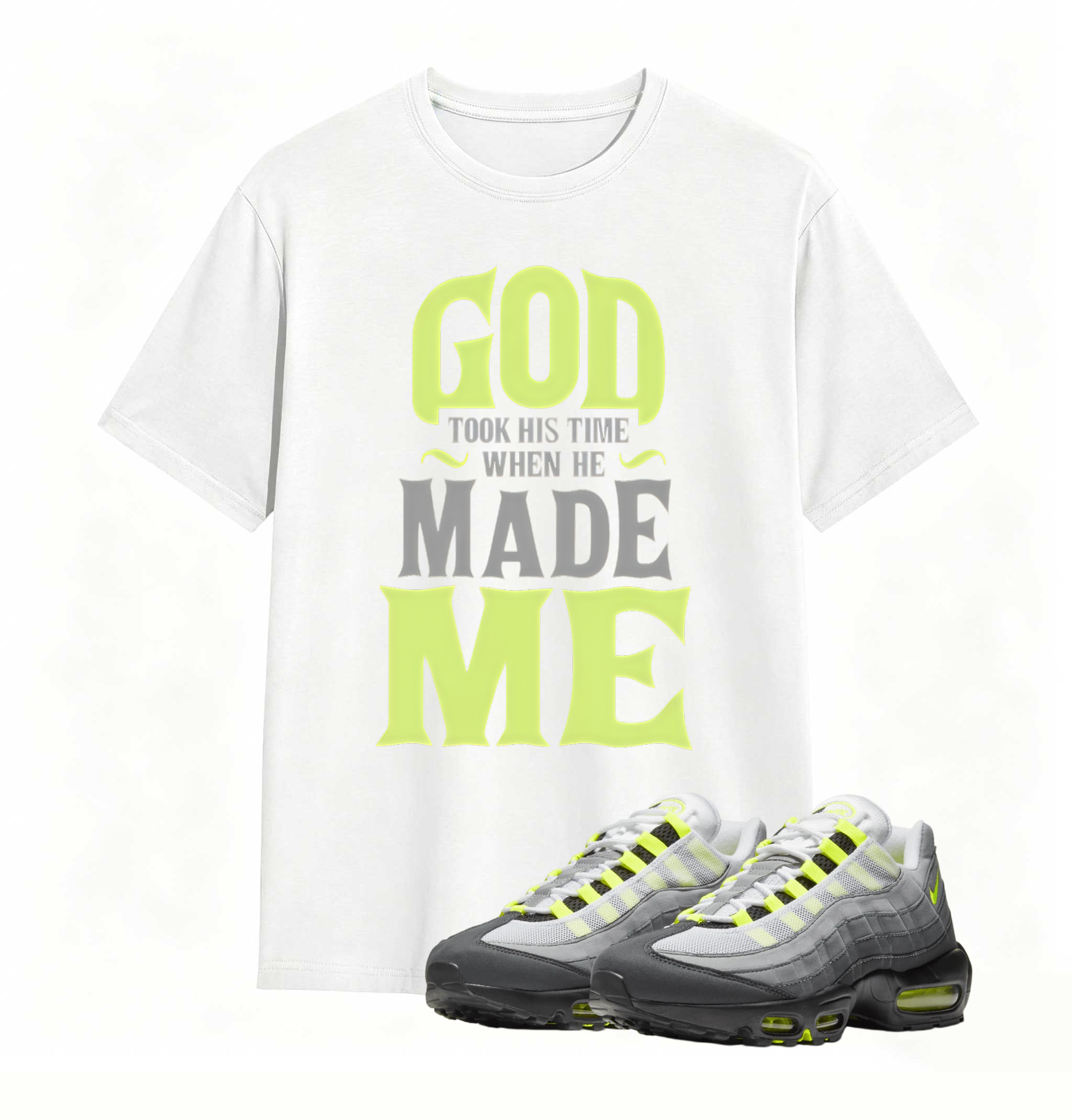 Air Max 95 OG Neon Yellow Matching GTHT Shirt