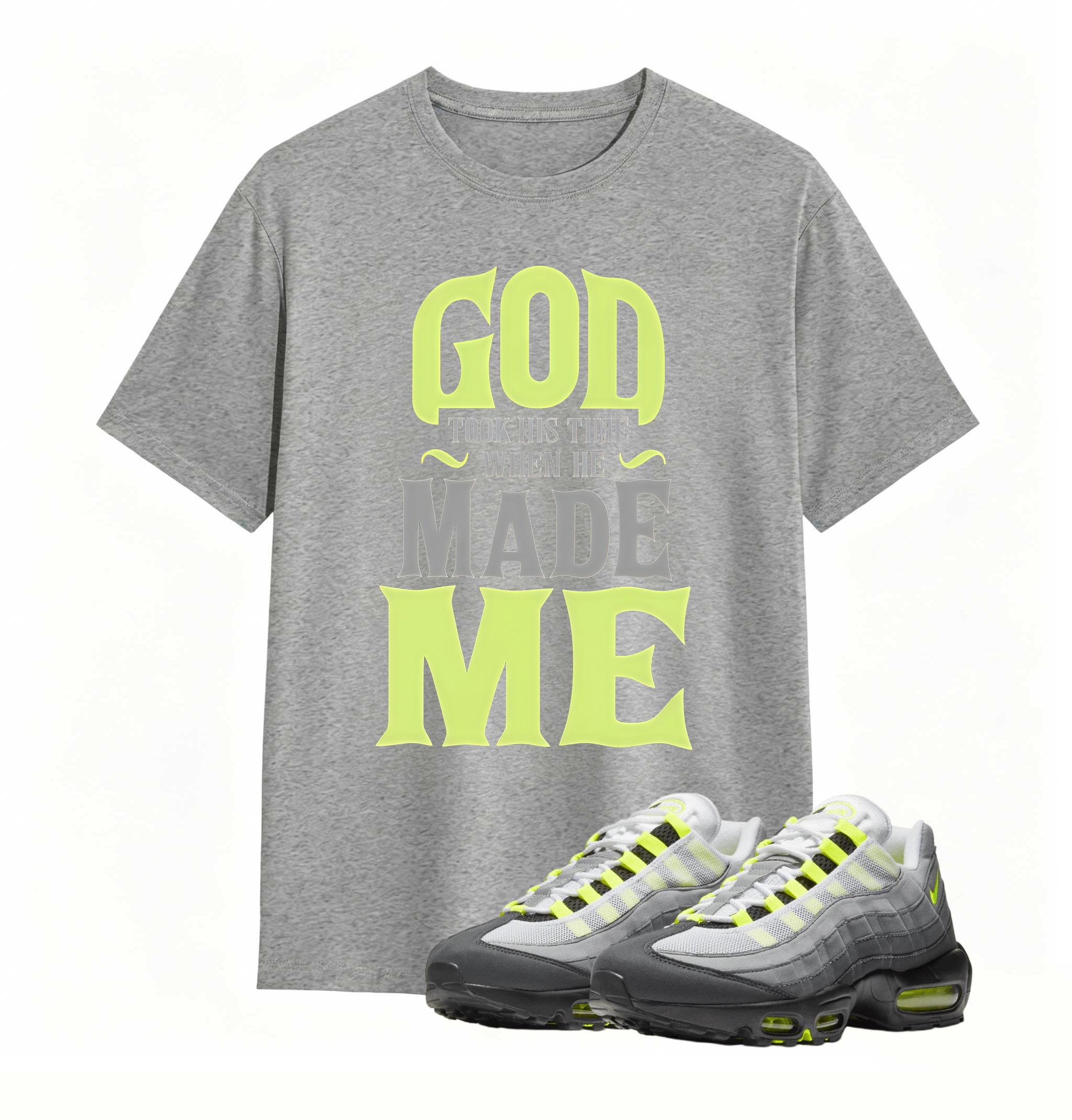 Air Max 95 OG Neon Yellow Matching GTHT Shirt