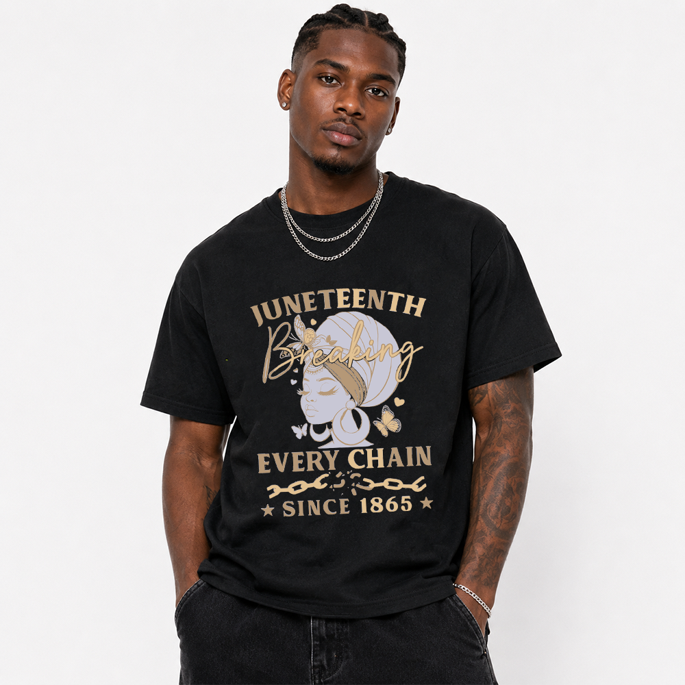 Juneteenth Breaking Every Chain Since 1865 Air Jordan 11 Streetwear Tee