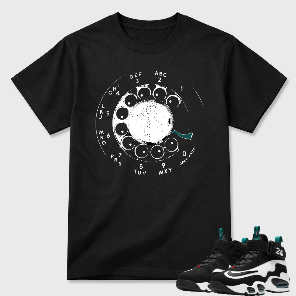 Rotary Phone Dial Graphic Air Griffey Max 1 Minimal Tee