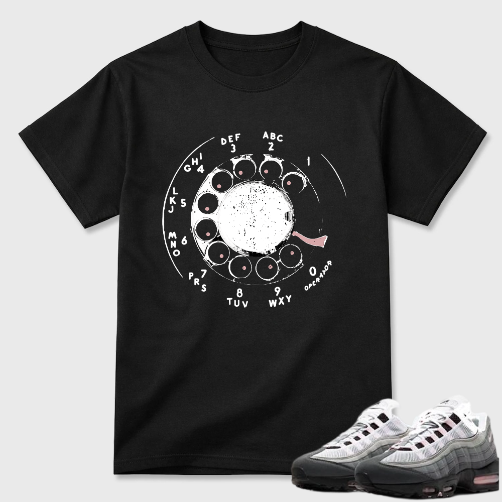 Rotary Phone Dial Graphic Air Max 95 Minimal Tee
