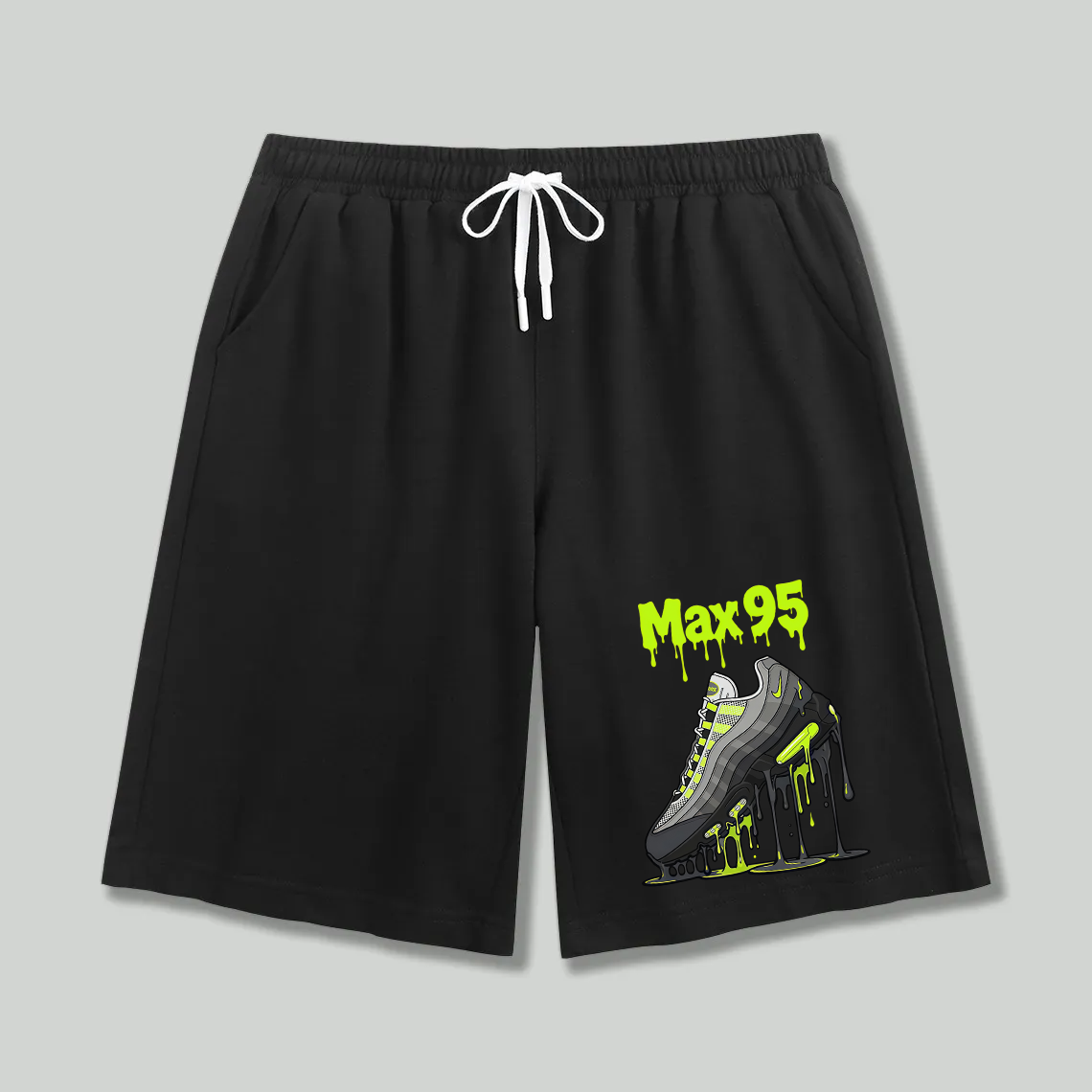 Unisex athletic shorts Max 95 Dripping Sneaker Graphic Print