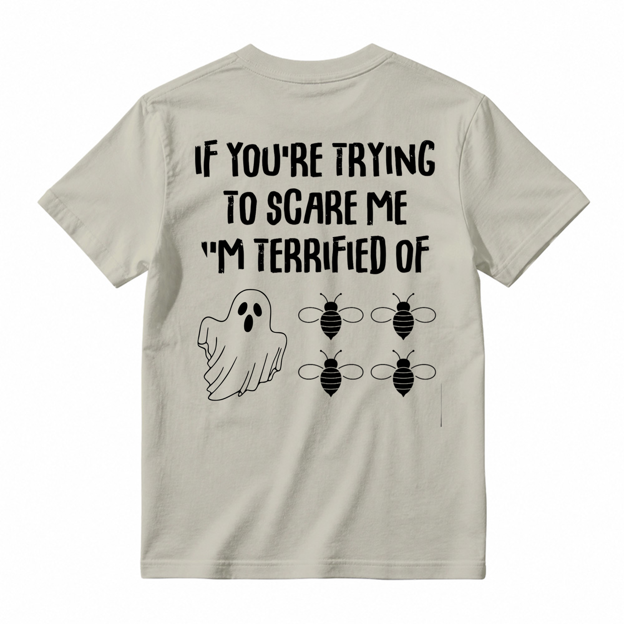 Funny Halloween Ghost Bee T Shirt