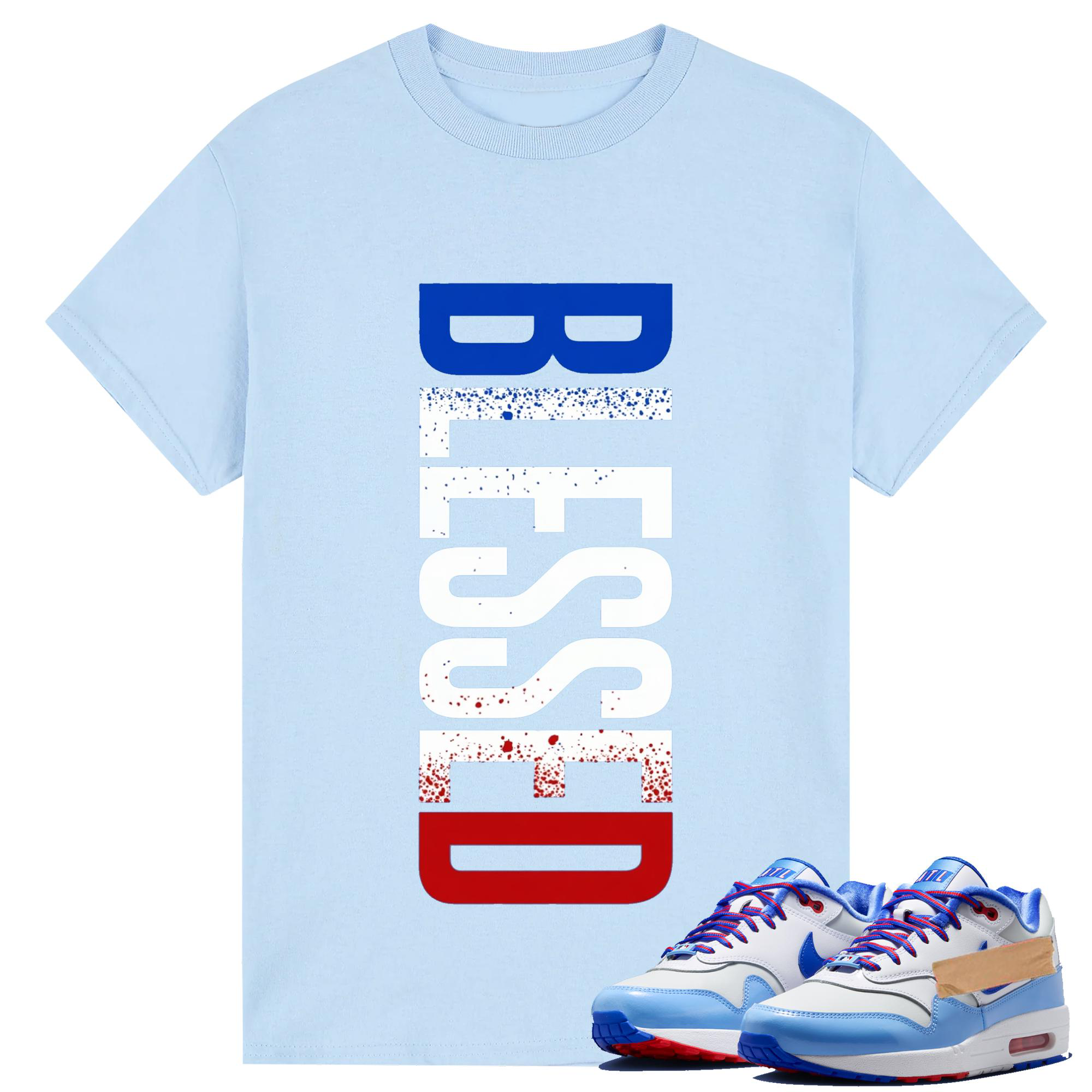 BLESSED Shirt to Match AM1 Atlanta Baseball
