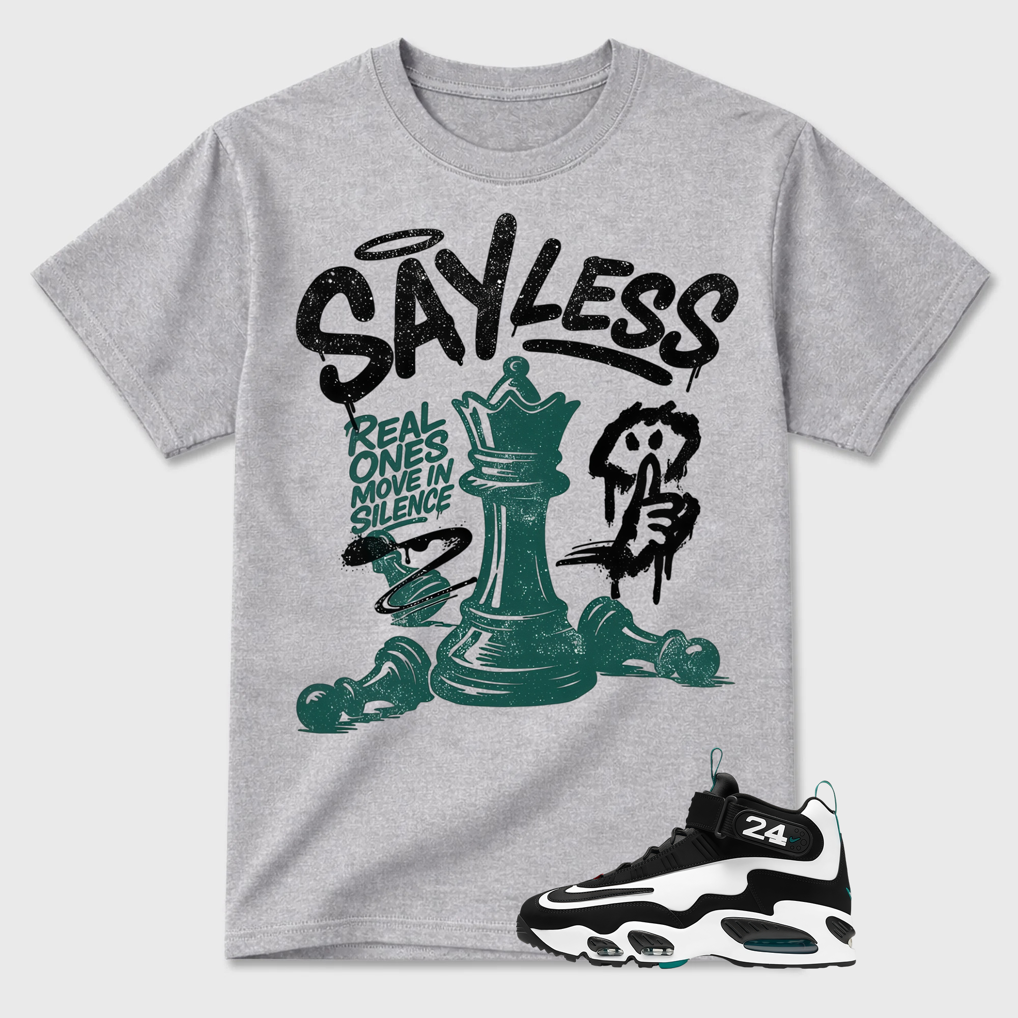 BLESSED! Shirt To Match Griffey Max 1 White and Fresh Water