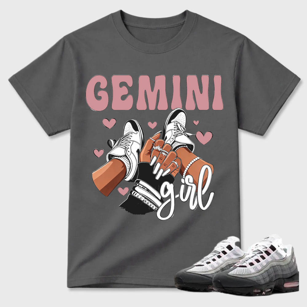 Gemini Girl Sneaker Hand Print Air Max 95 Sneaker Tee