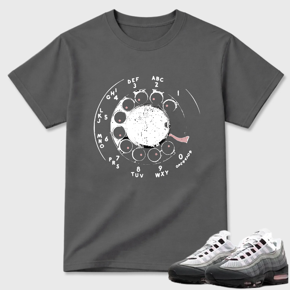 Rotary Phone Dial Graphic Air Max 95 Minimal Tee