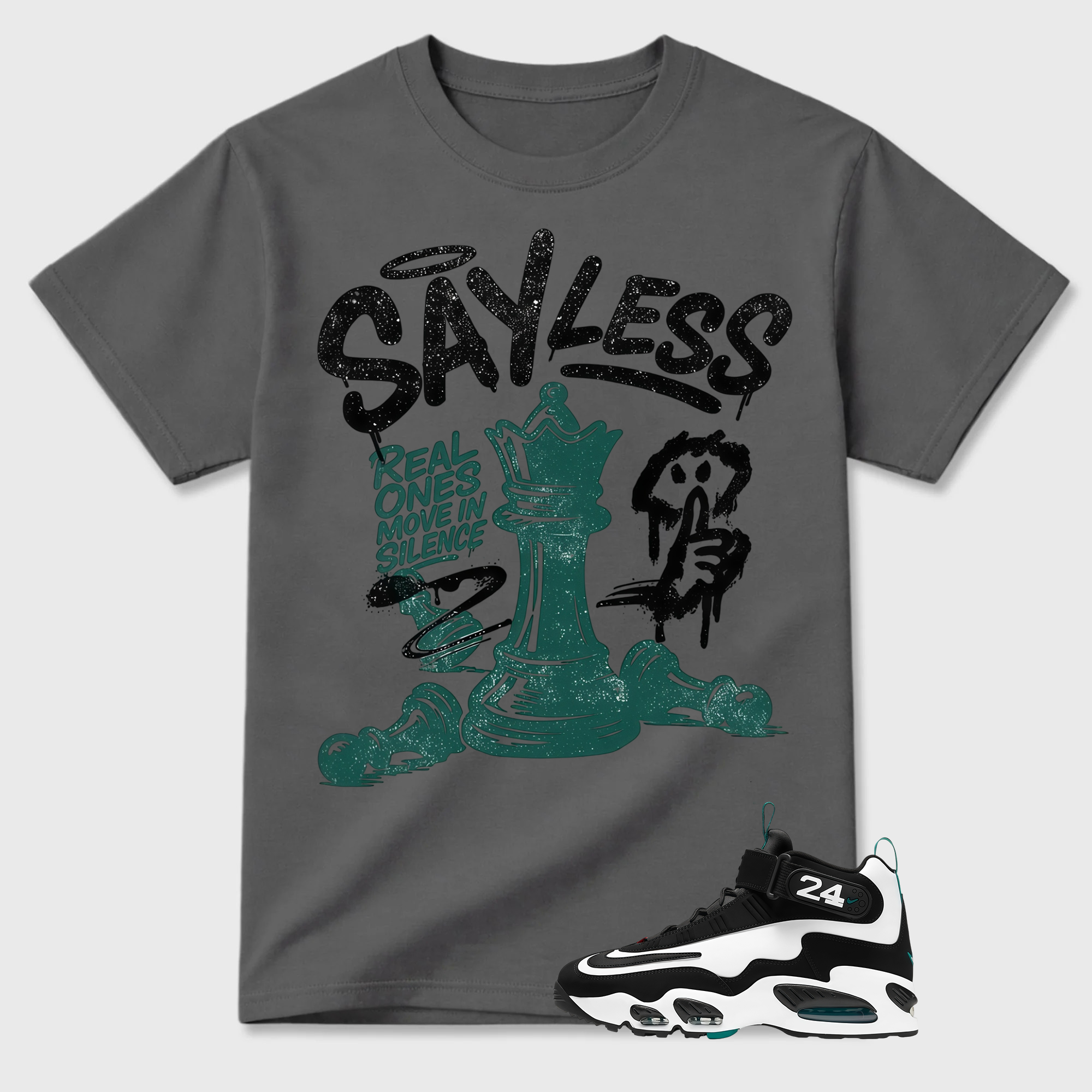 BLESSED! Shirt To Match Griffey Max 1 White and Fresh Water