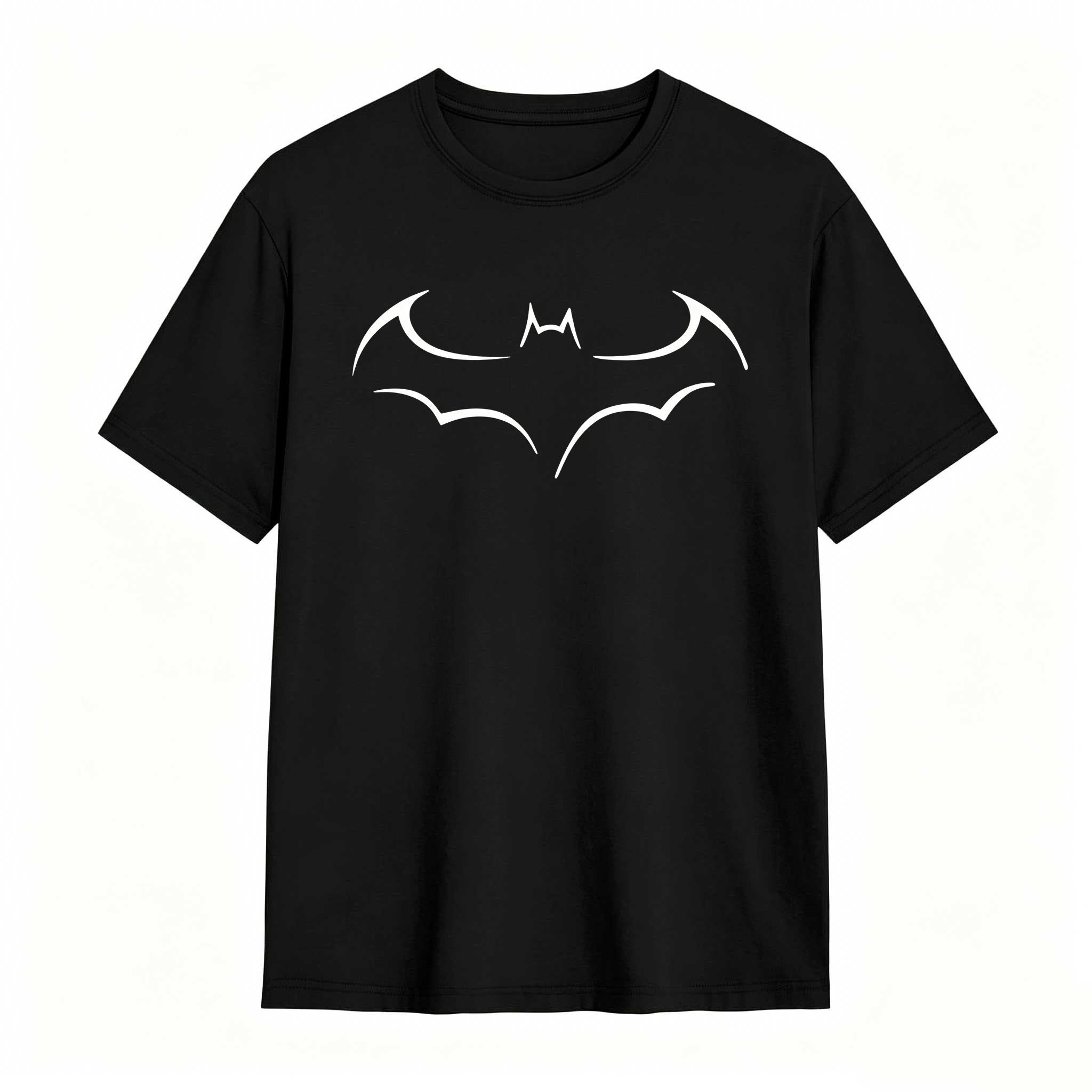 Fashion bat print Unisex sleeve T-shirt