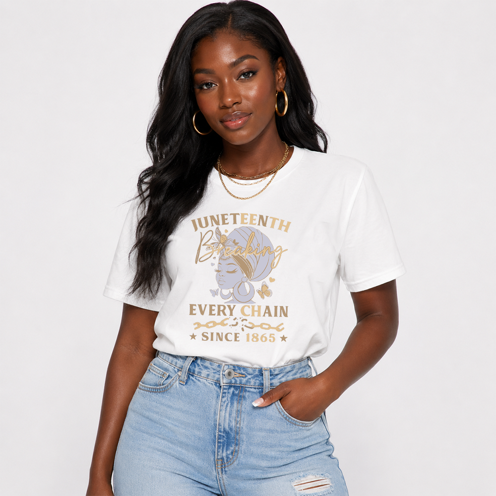 Juneteenth Breaking Every Chain Since 1865 Air Jordan 11 Streetwear Tee
