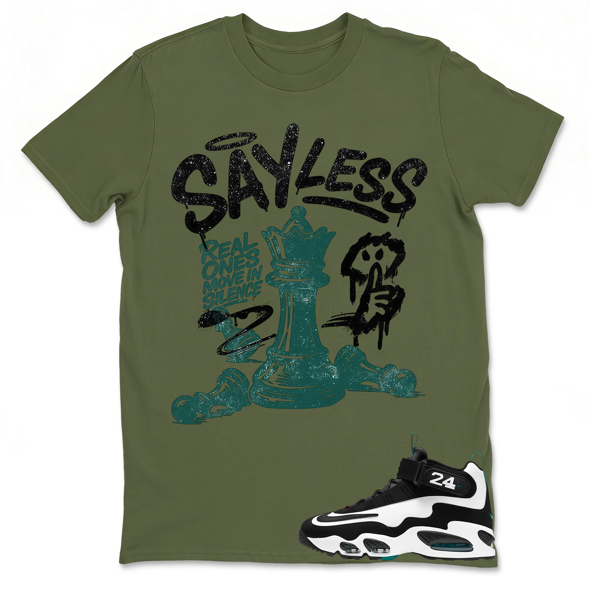 BLESSED! Shirt To Match Griffey Max 1 White and Fresh Water
