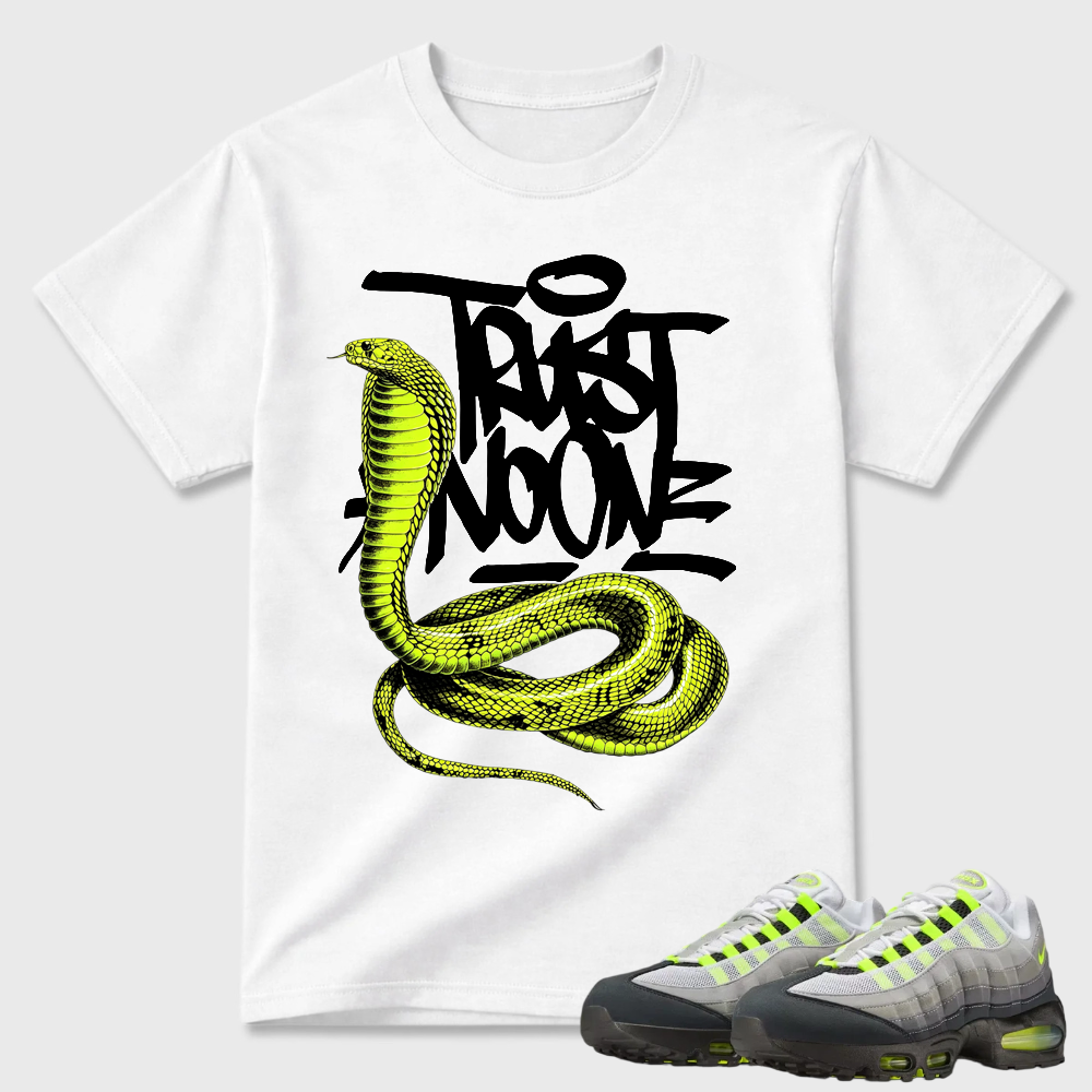 Beware Of Snakes T-shirt matched with sneakers-Air Max 95