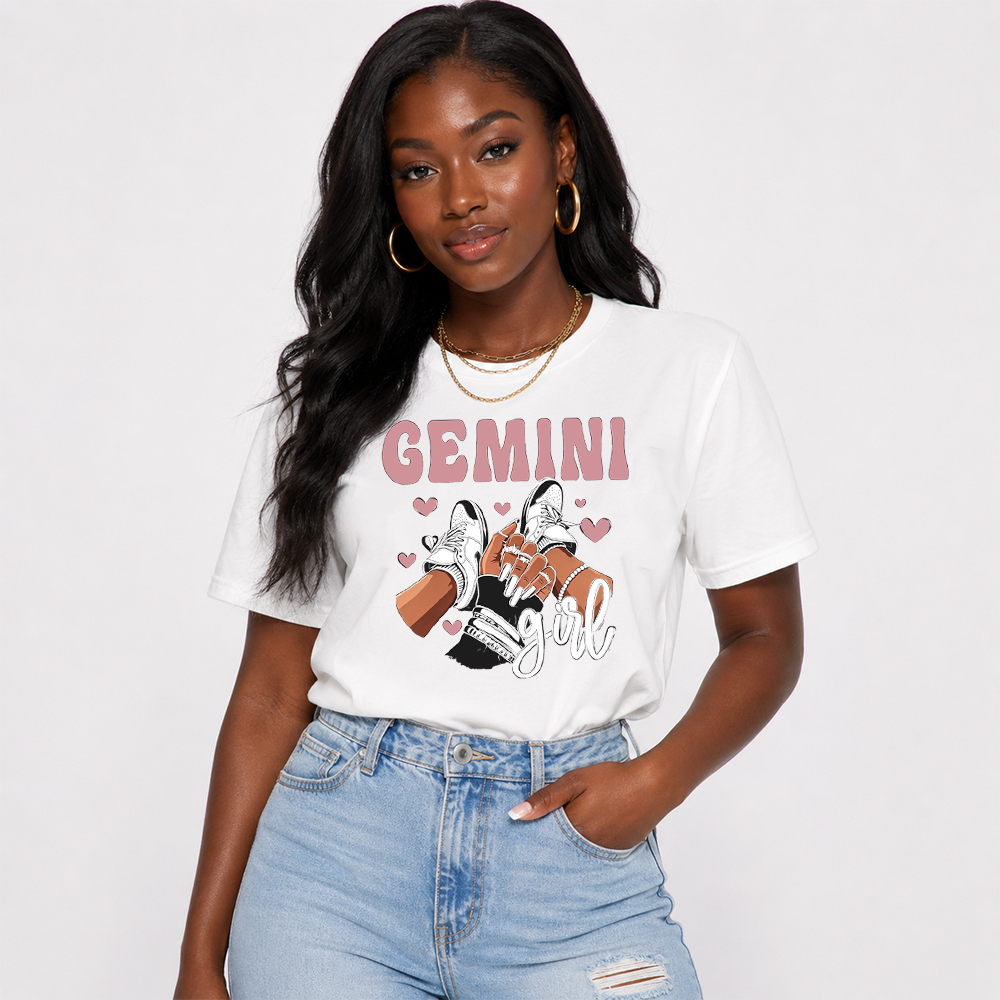 Gemini Girl Sneaker Hand Print Air Max 95 Sneaker Tee