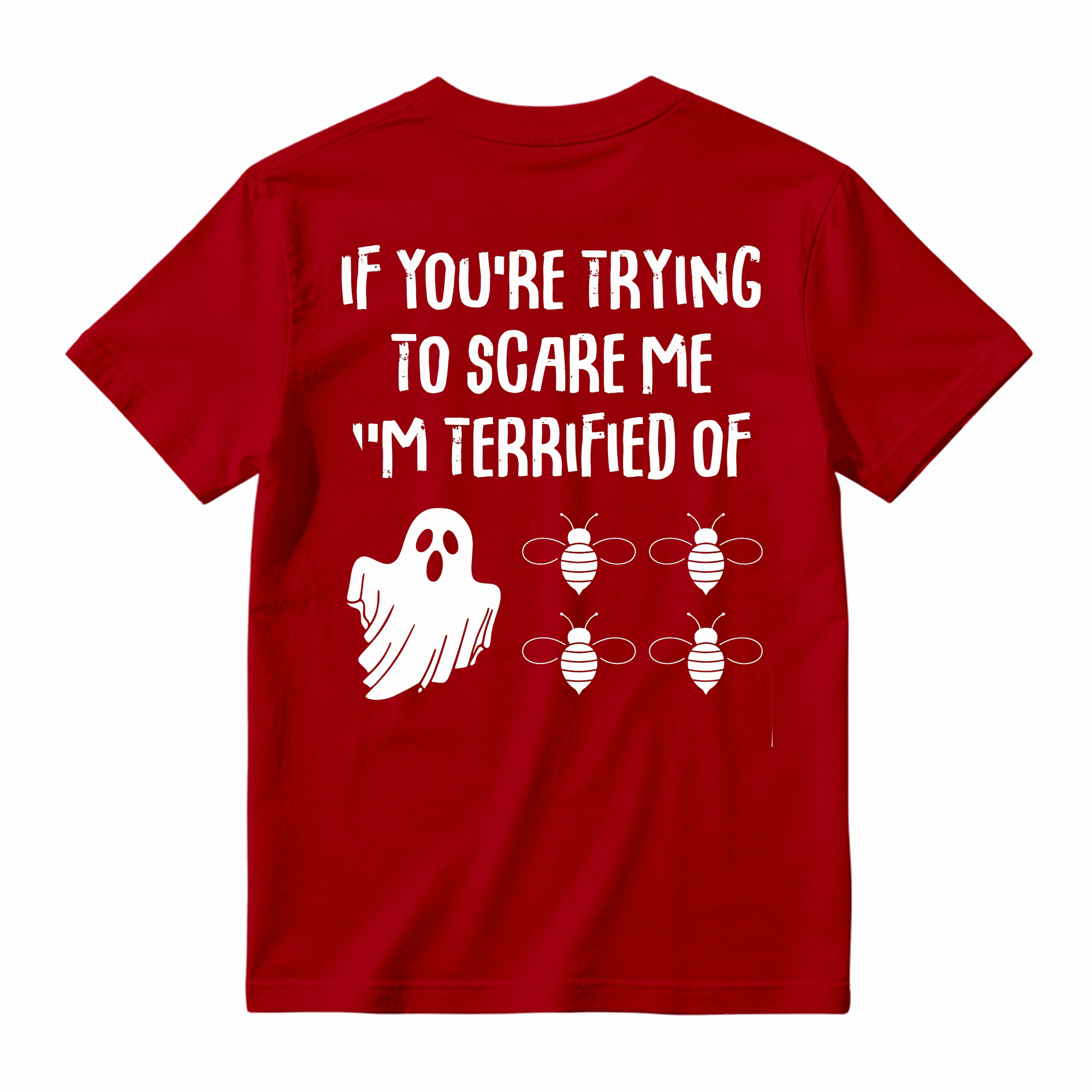 Funny Halloween Ghost Bee T Shirt