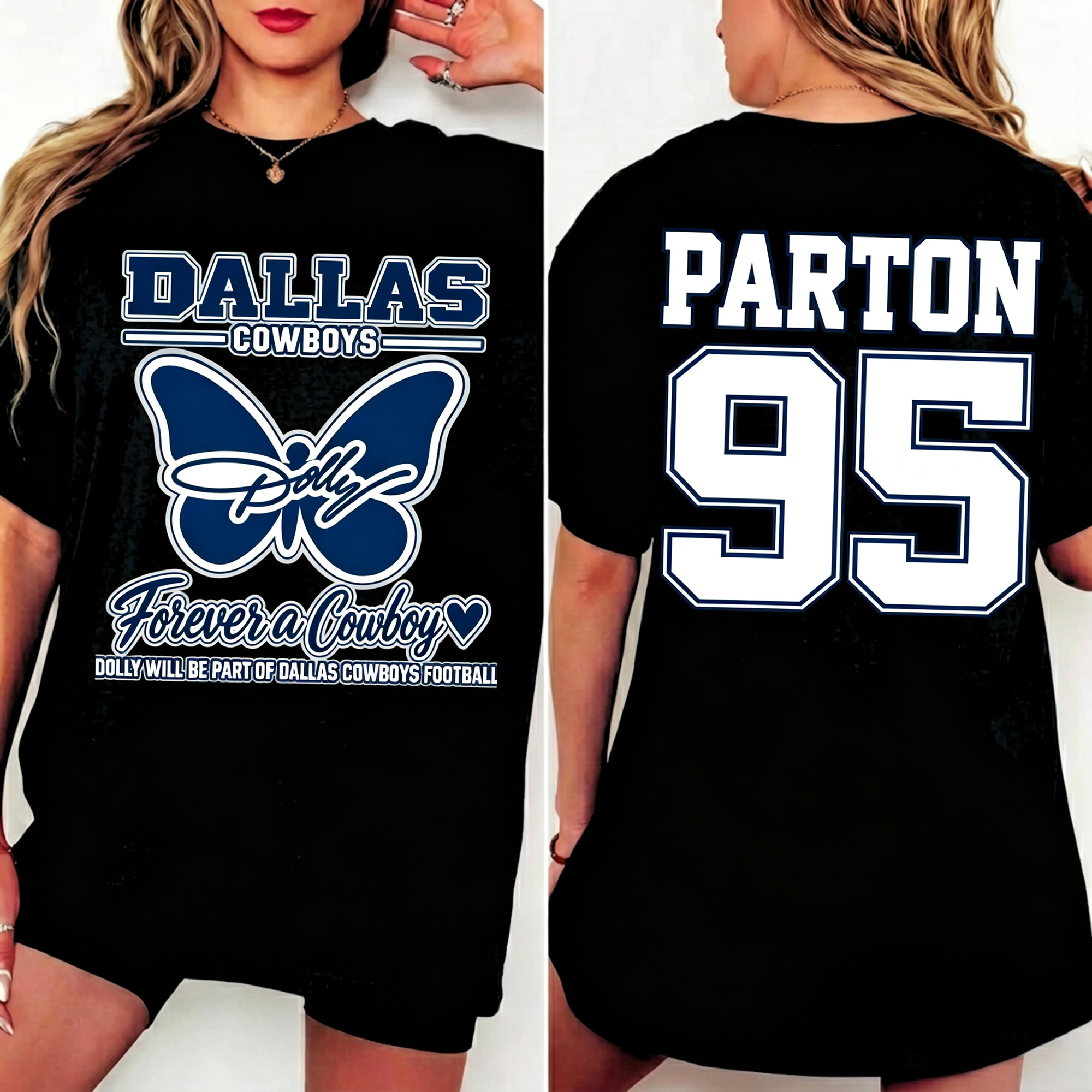 Forever A Cowboy 95 Graphic T-Shirt, Vintage Country Football Shirt