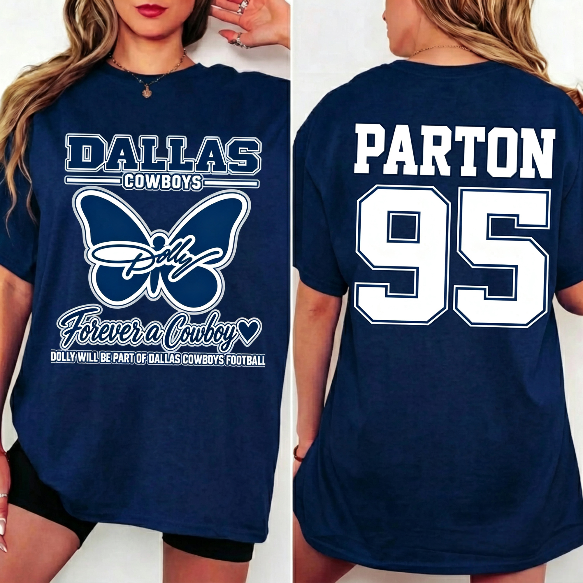 Forever A Cowboy 95 Graphic T-Shirt, Vintage Country Football Shirt