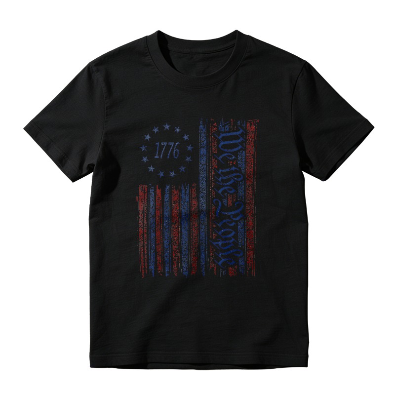 American Flag 1776 We The People Design Unisex Classic T-shirt