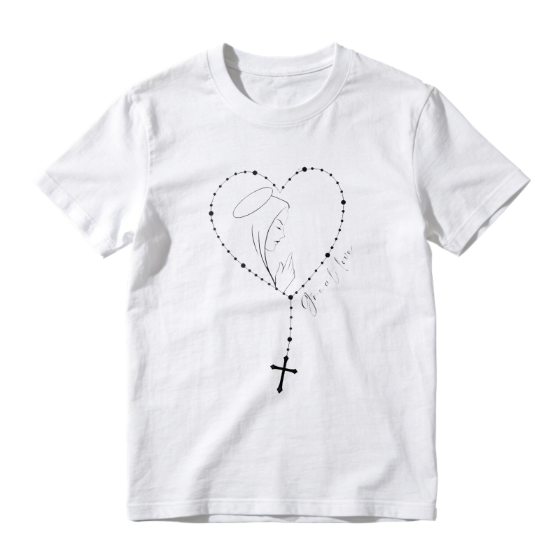 Heart Rosary Design Unisex Classic T-shirt