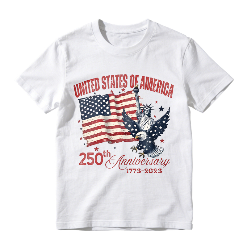 United States Of America 250th Anniversary 1776 2026 Flag Statue Of Liberty Eagle Unisex Classic T-shirt