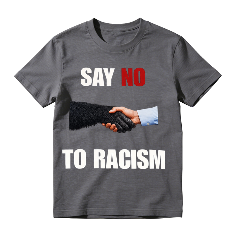 Say No to Racism Shirt – Equality Handshake Graphic Tee for Men & Women