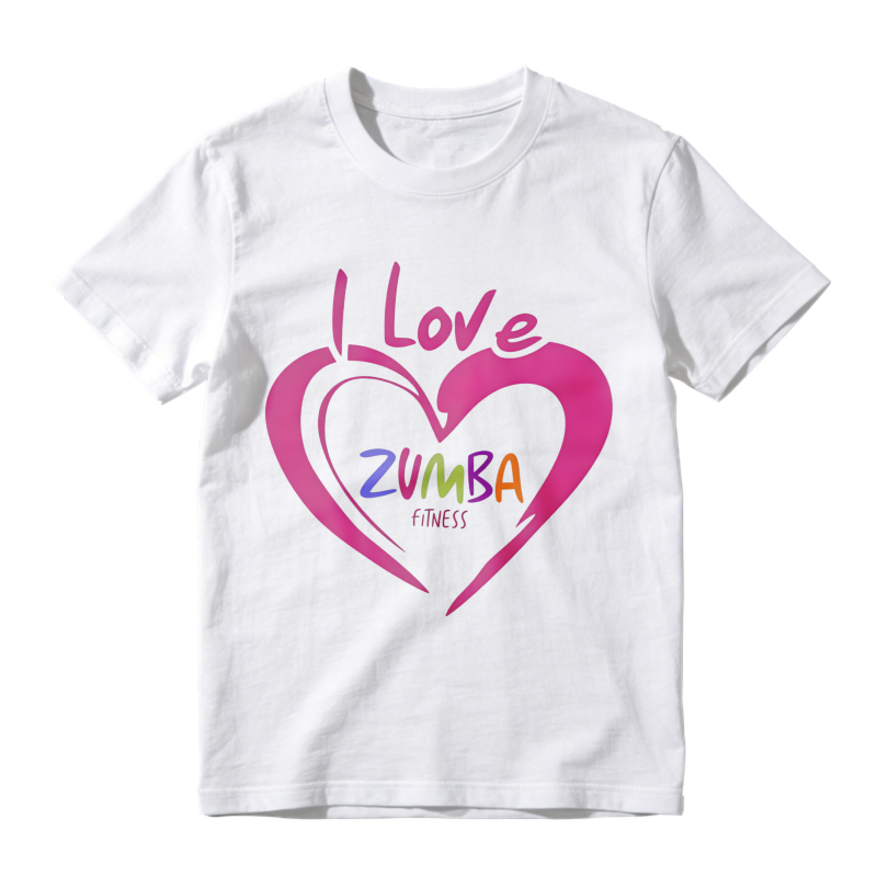 I Love Zumba Fitness Heart Design Unisex Classic T-shirt
