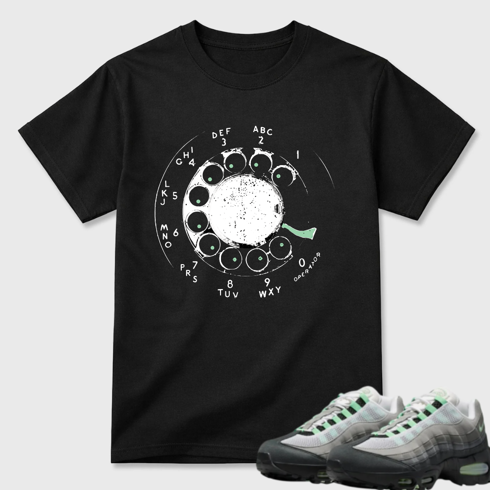 Rotary Phone Dial Graphic Air Max 95 Minimal Tee