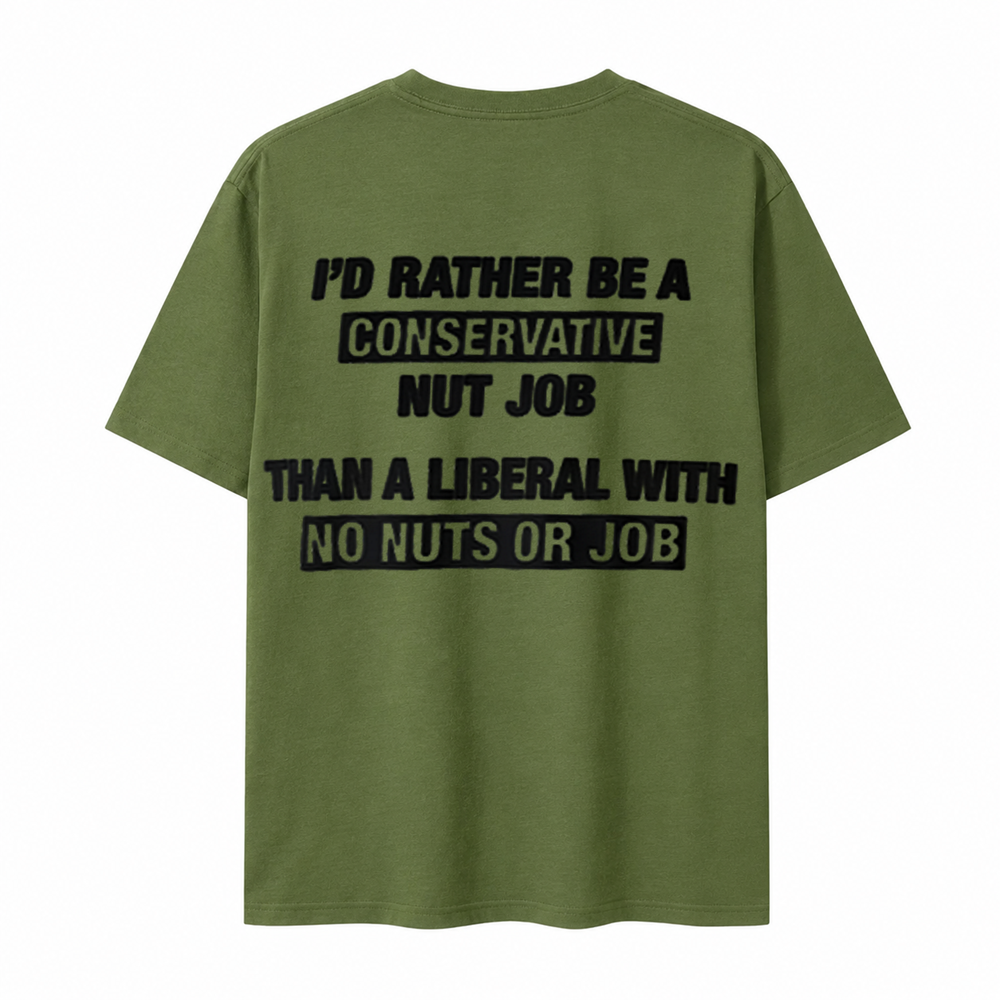 I’D Rather Be A Conservative Nut Job Than A Liberal With No Nuts Or Job.