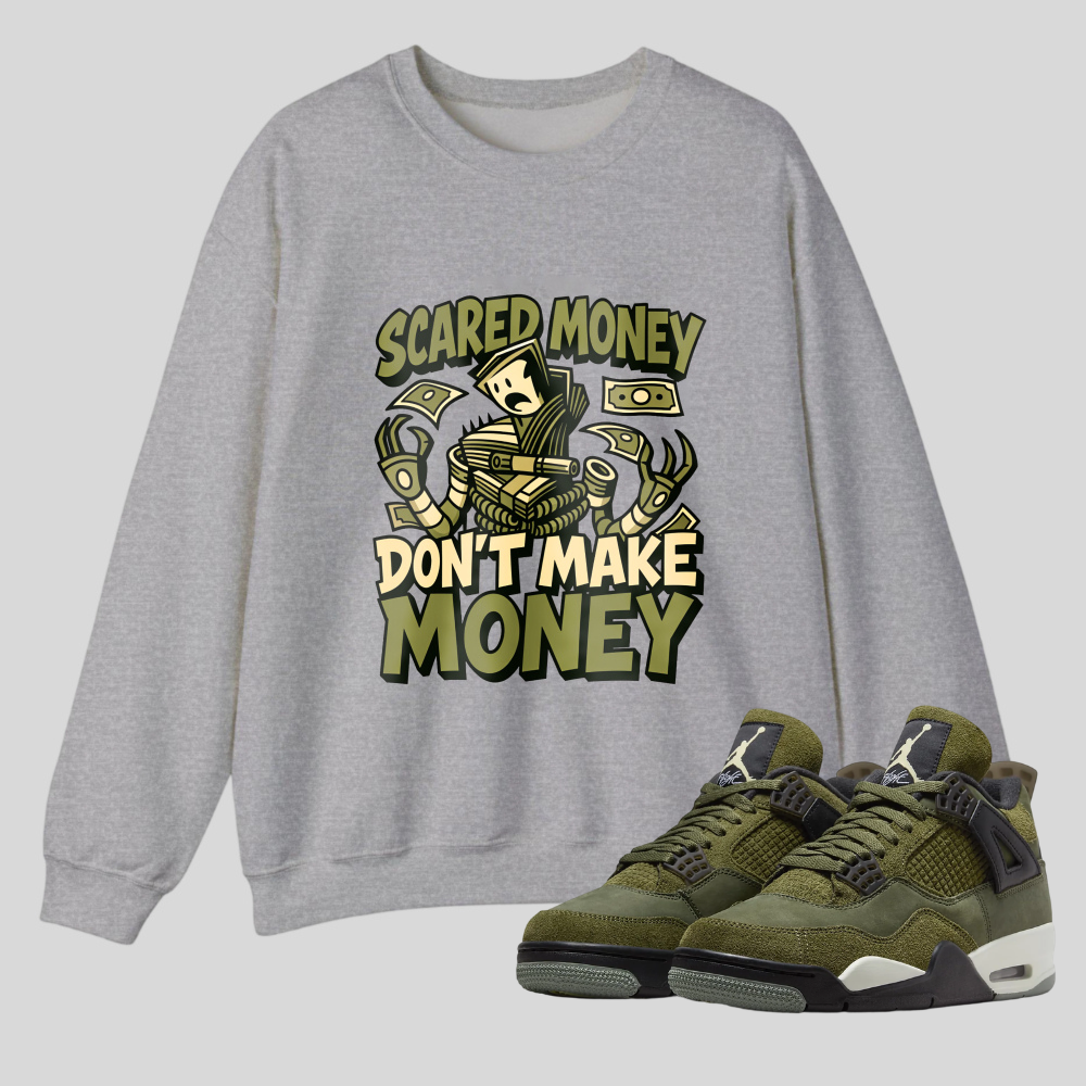 Scared Money Don't Make Money tshirt 100% cotton
