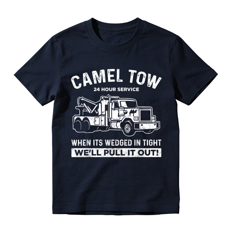 Camel Tow 24 Hour Service Funny Tow Truck Driver Graphic T-Shirt