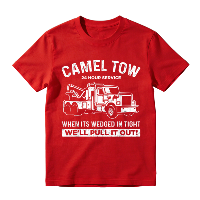 Camel Tow 24 Hour Service Funny Tow Truck Driver Graphic T-Shirt