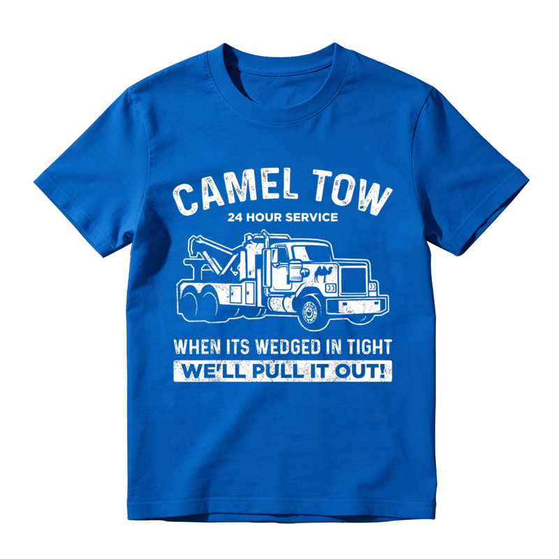 Camel Tow 24 Hour Service Funny Tow Truck Driver Graphic T-Shirt