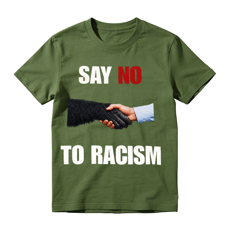 Say No to Racism Shirt – Equality Handshake Graphic Tee for Men & Women