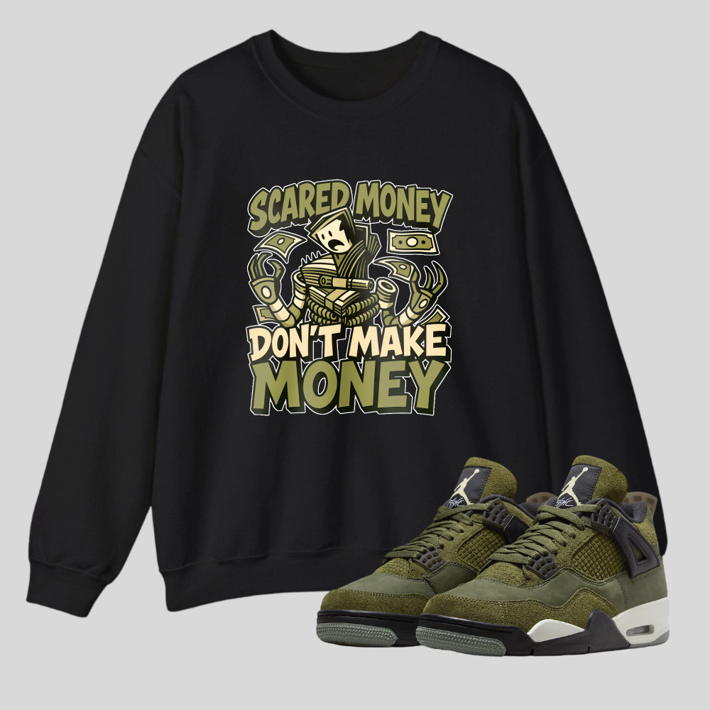 Scared Money Don't Make Money tshirt 100% cotton