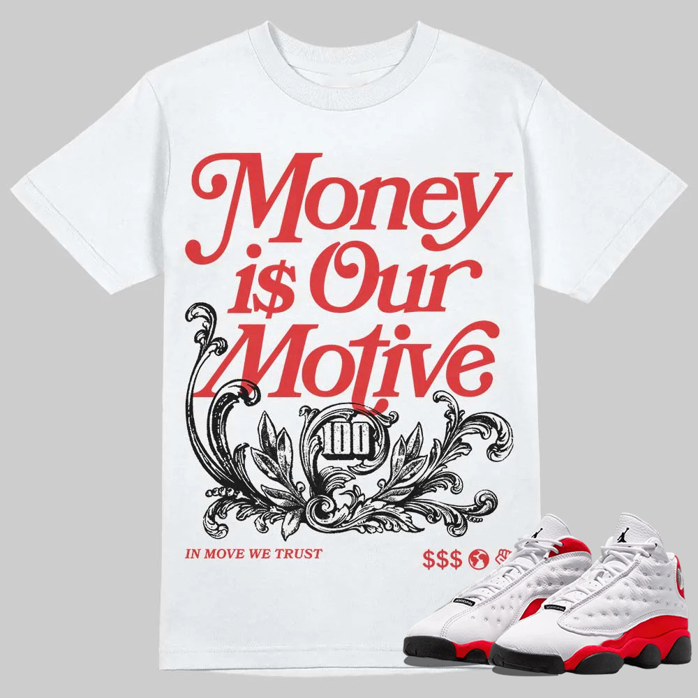 AJ 13 Chicago True Red Cherry T-Shirt Speak It Graphic