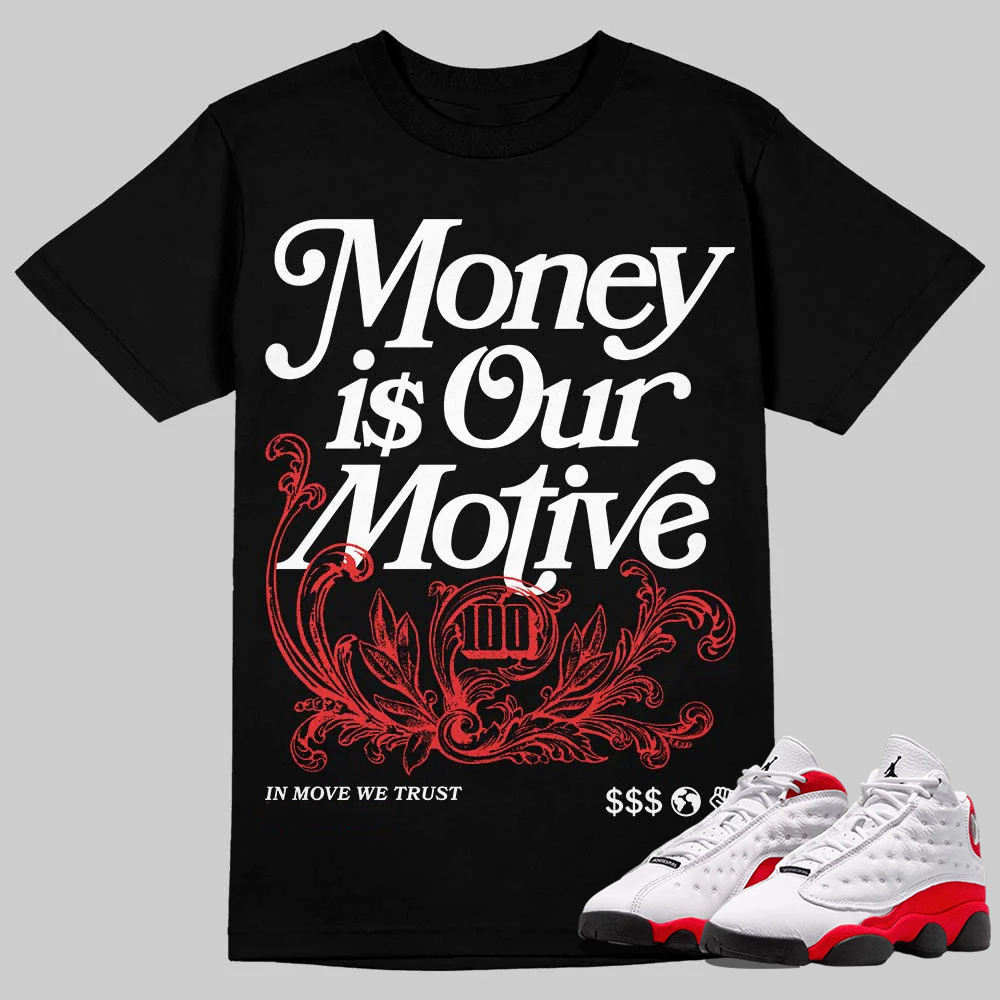 AJ 13 Chicago True Red Cherry T-Shirt Speak It Graphic