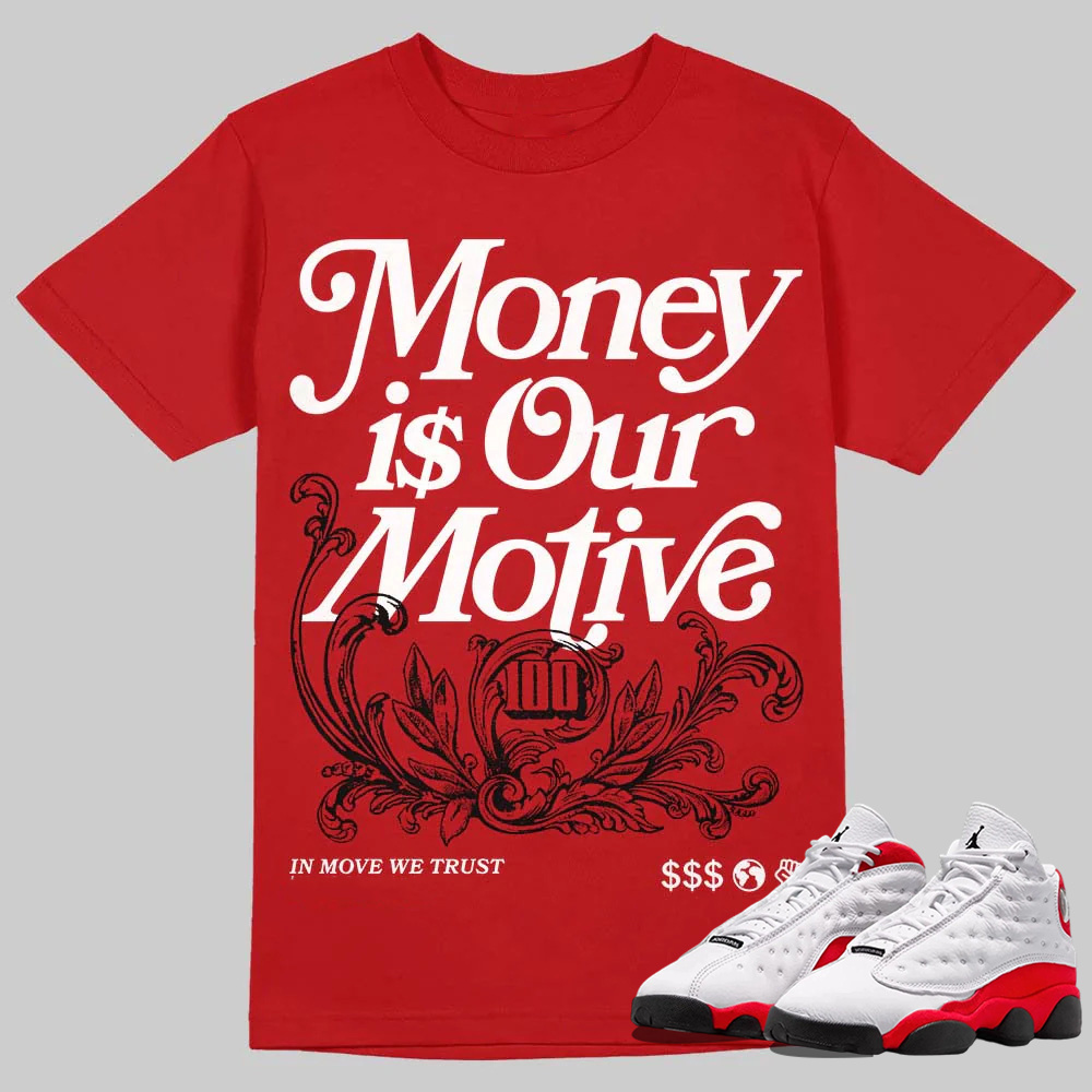 AJ 13 Chicago True Red Cherry T-Shirt Speak It Graphic