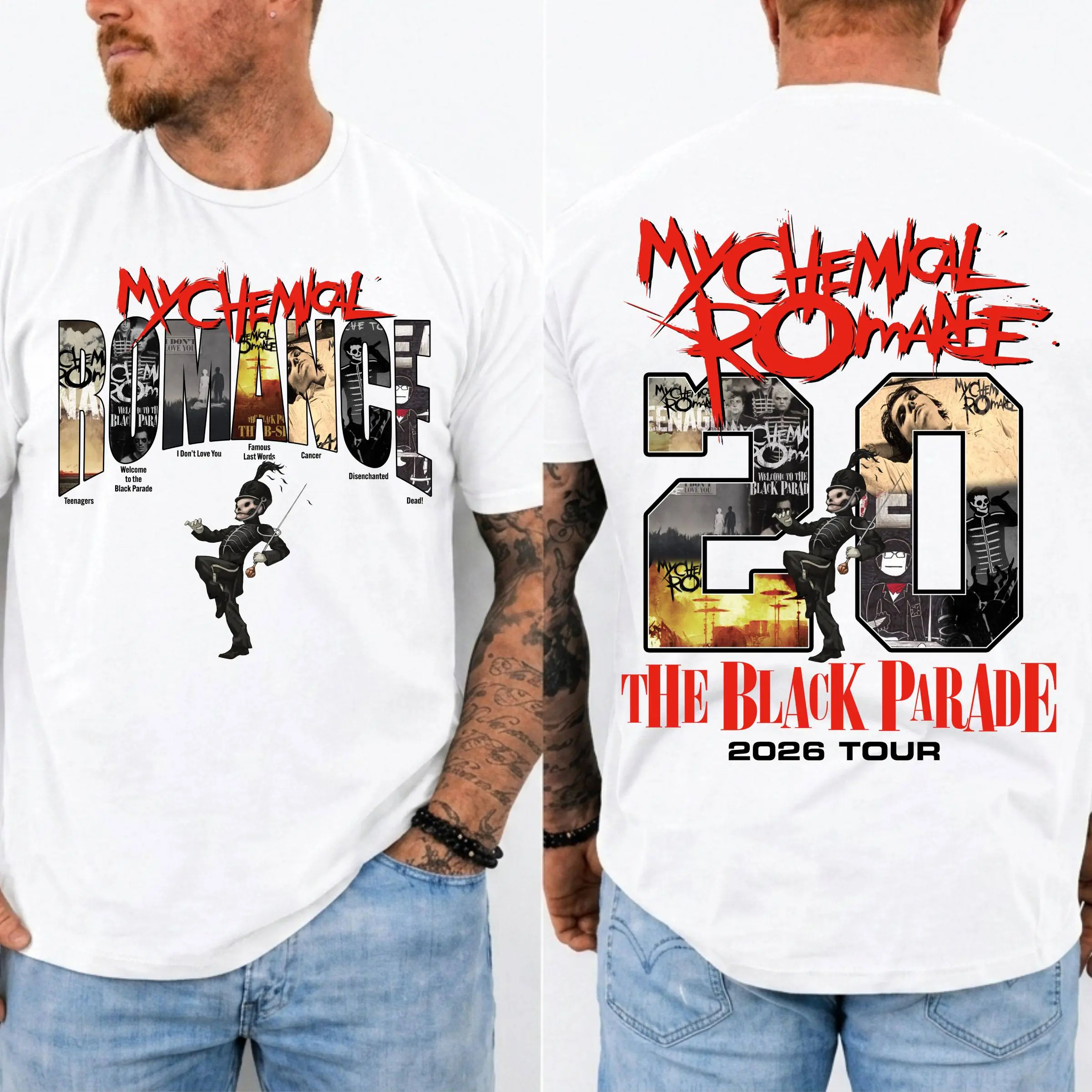 MCR Retro Rock Band Graphic Tee