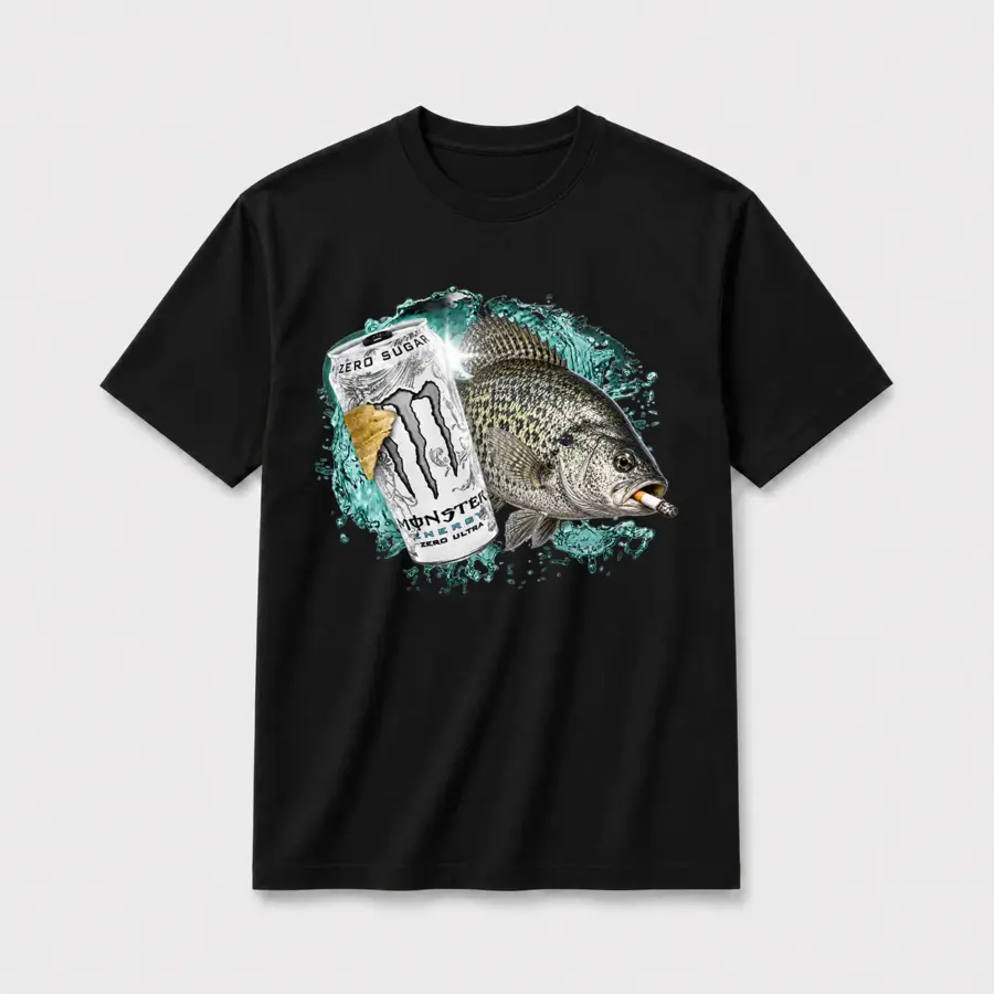 Zero Sugar Full Send Crappie T-Shirt