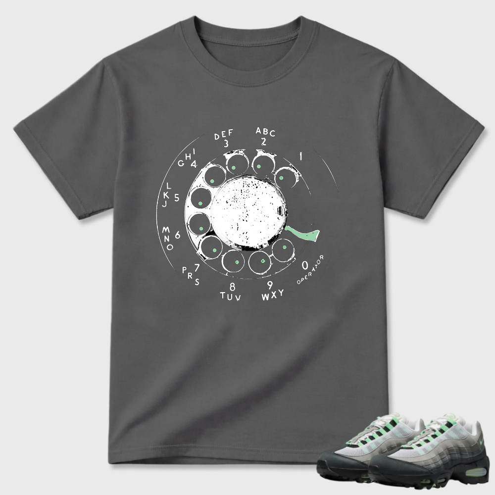 Rotary Phone Dial Graphic Air Max 95 Minimal Tee