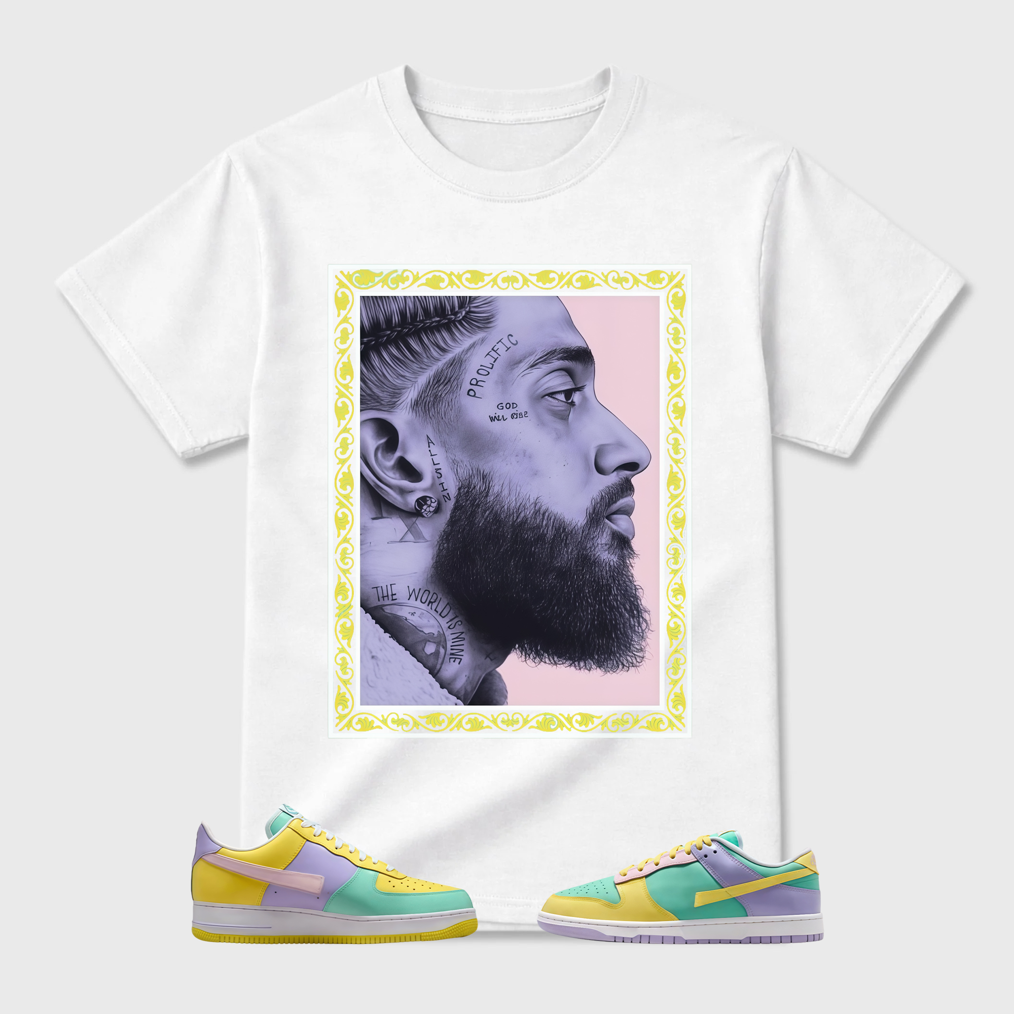 Dunk Easter Air Force 1 Emerald Rise Yellow Pulse Hydrangeas White Pink Foam 2026 Low T Shirt Match NIP