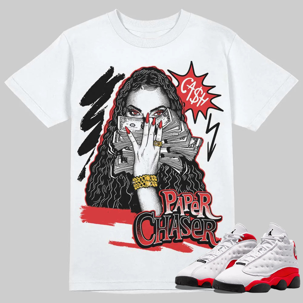 AJ 13 Chicago True Red Cherry T-Shirt NPC Graphic
