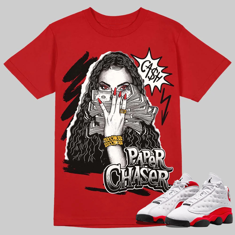 AJ 13 Chicago True Red Cherry T-Shirt NPC Graphic