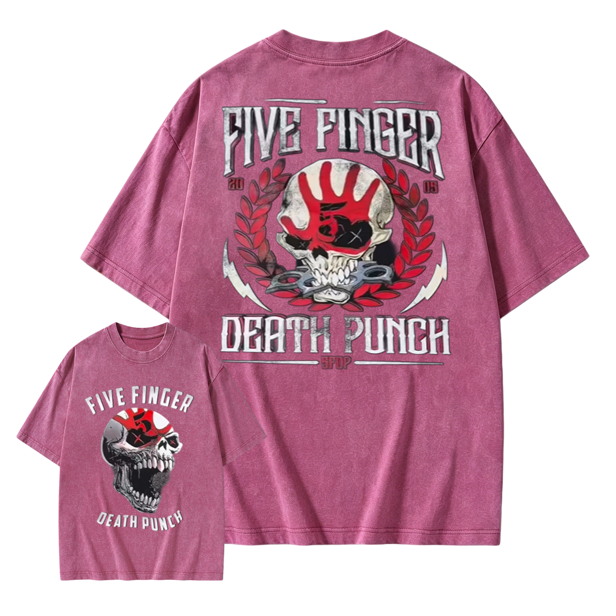 Five Finger Death Punch Skull Graphic T-Shirt