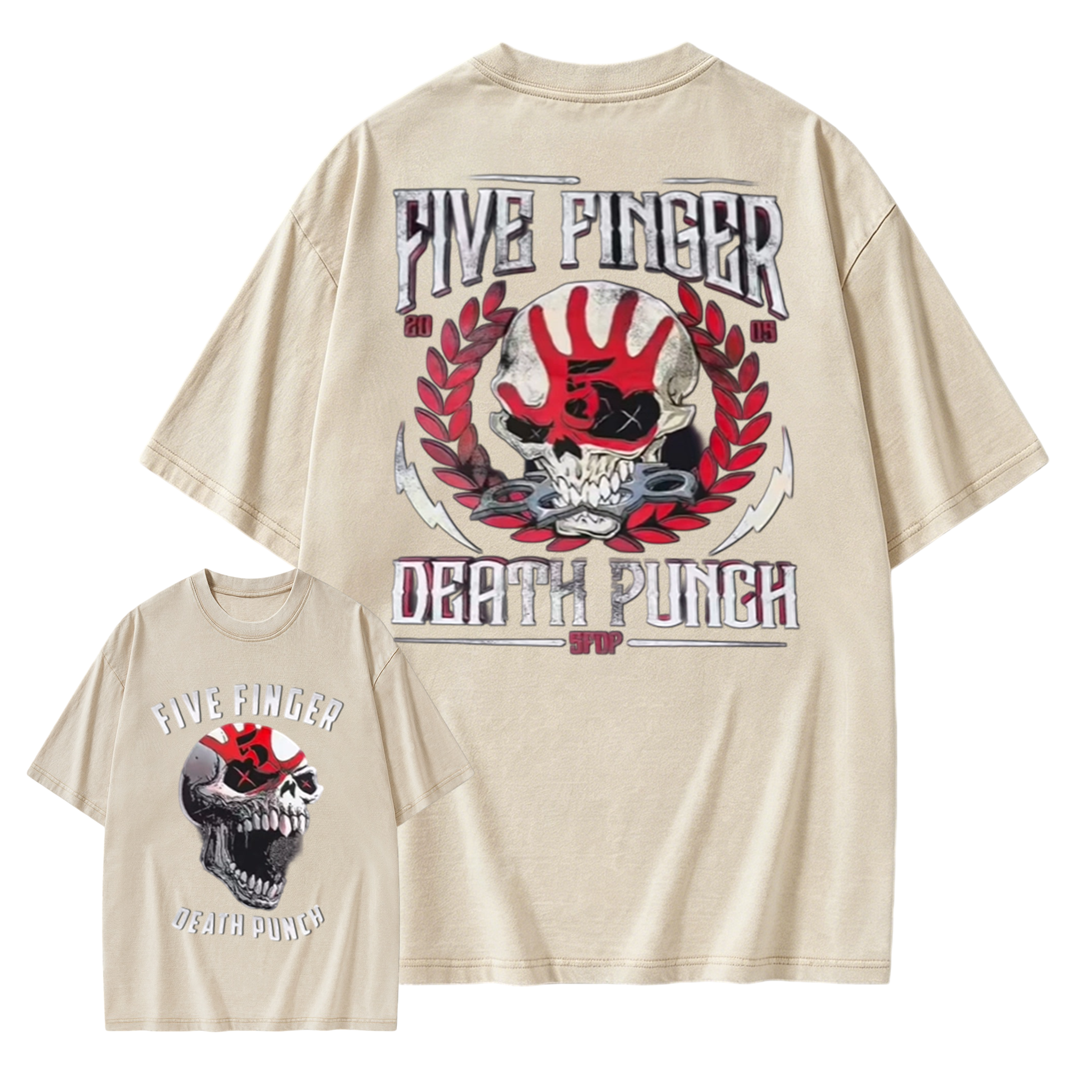Five Finger Death Punch Skull Graphic T-Shirt