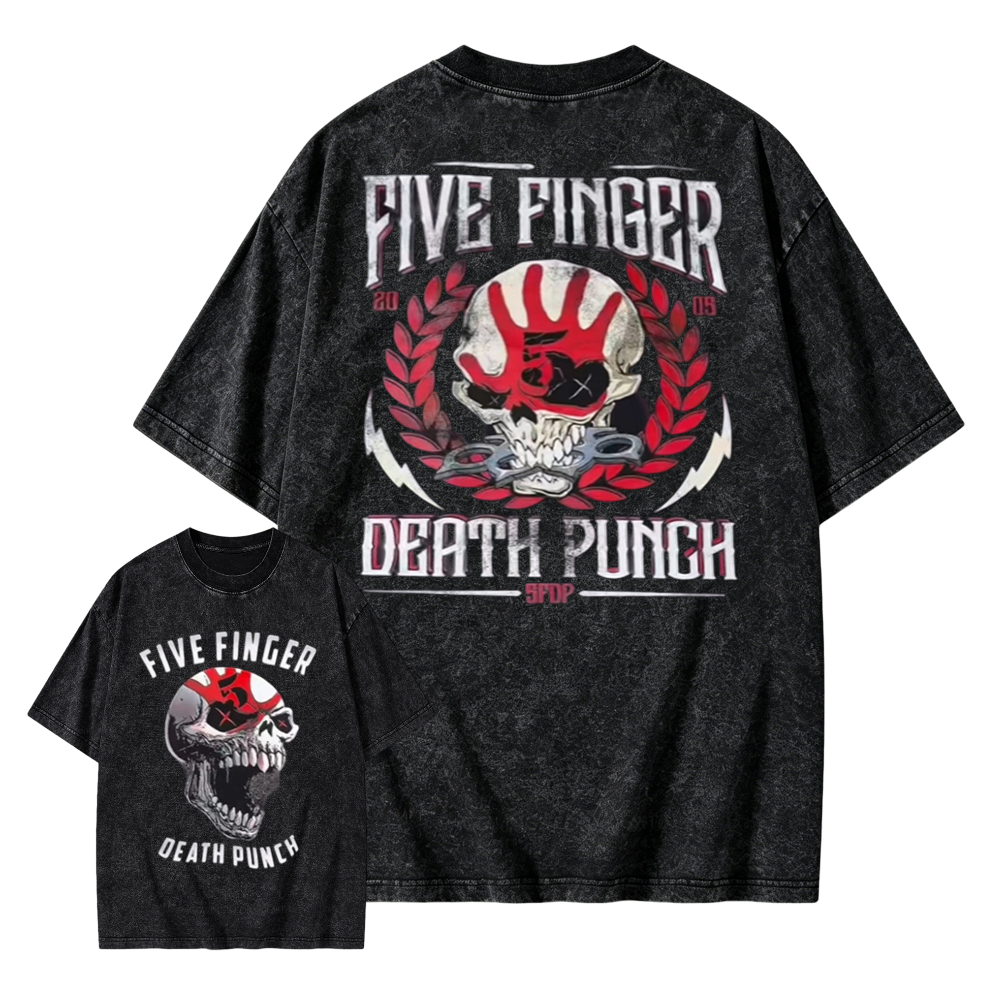 Five Finger Death Punch Skull Graphic T-Shirt