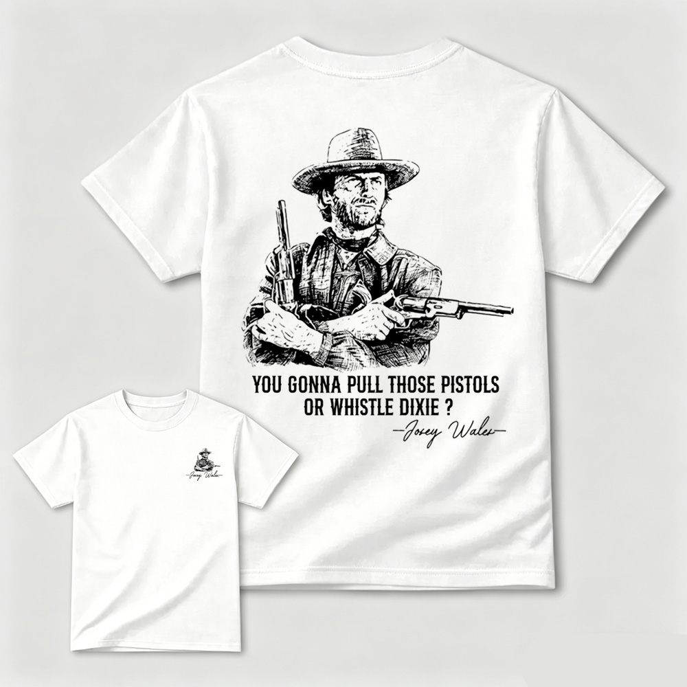 Vintage Cowboy Shirt, Western Gunslinger Tee