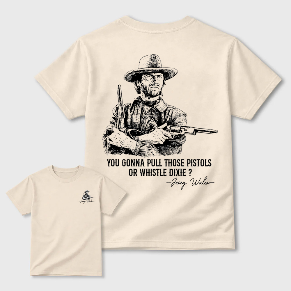 Vintage Cowboy Shirt, Western Gunslinger Tee