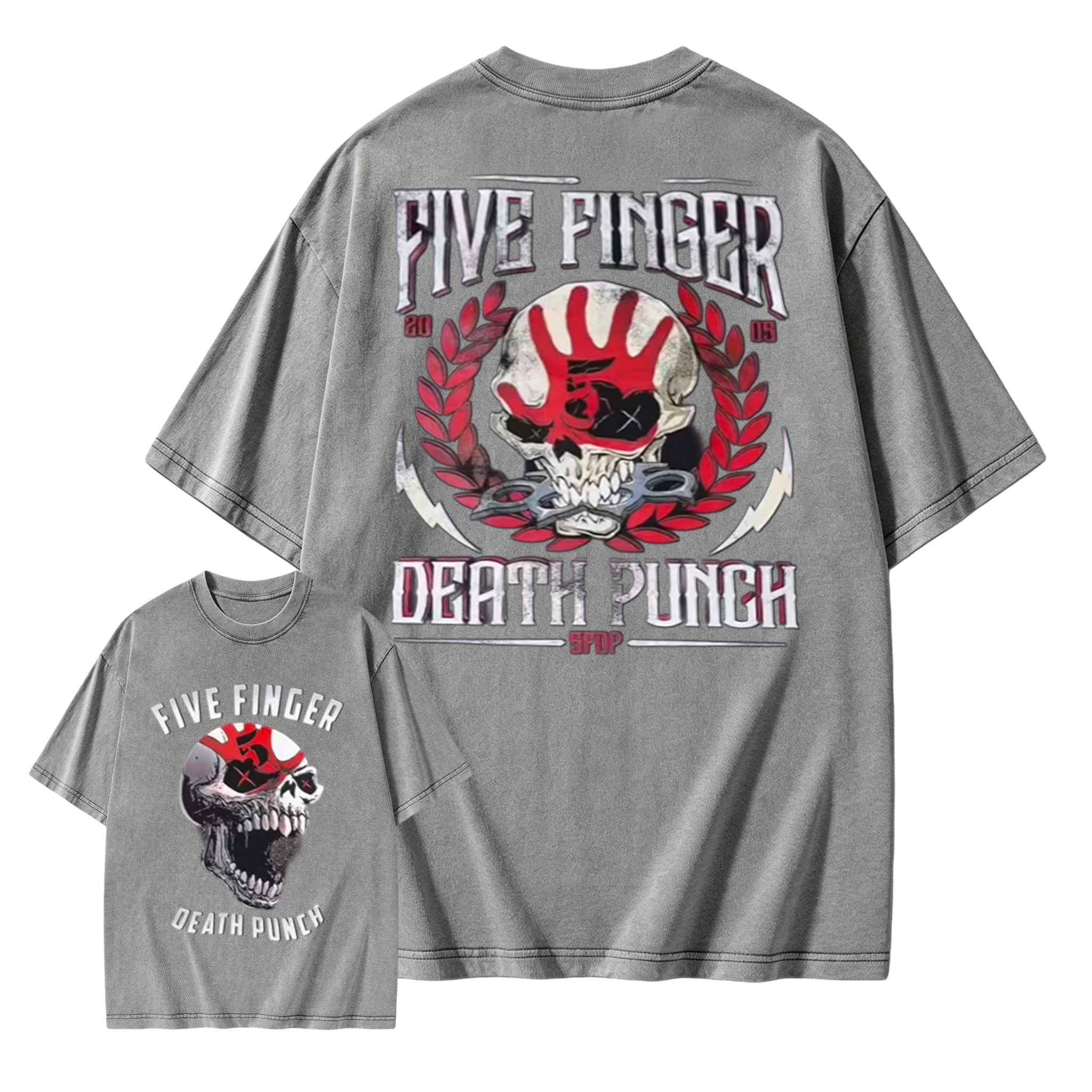 Five Finger Death Punch Skull Graphic T-Shirt
