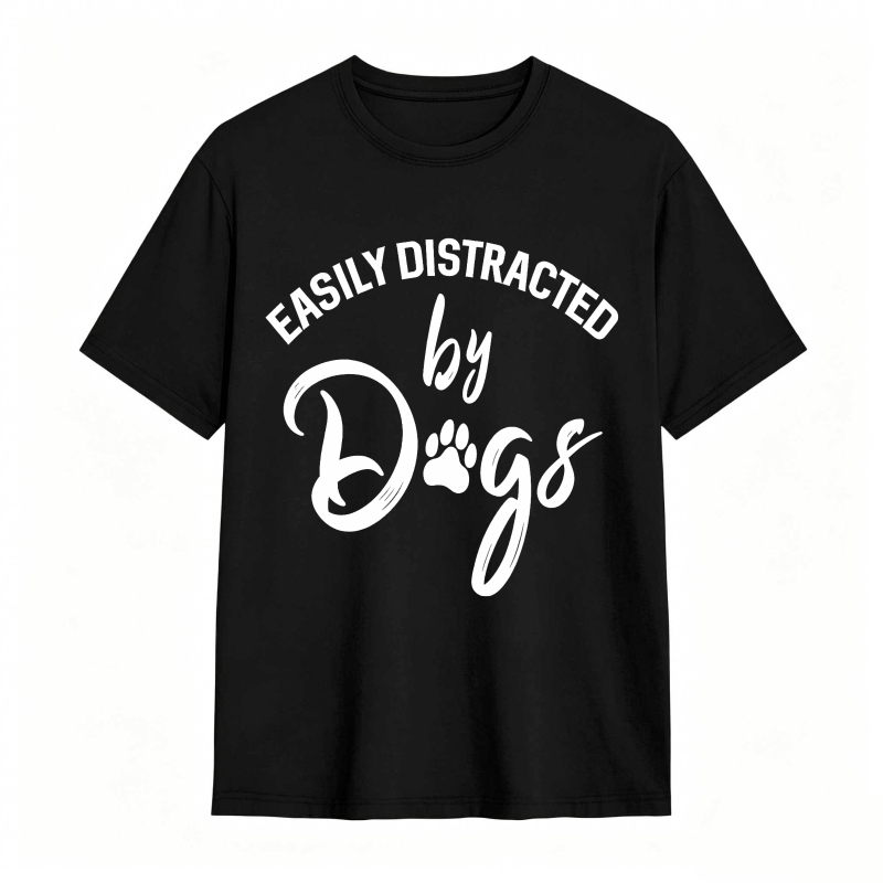 Easily Distracted By Dogs Unisex Classic T-shirt
